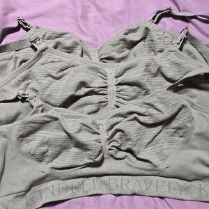 Kindred Bravely Light Gray Nursing Bras
